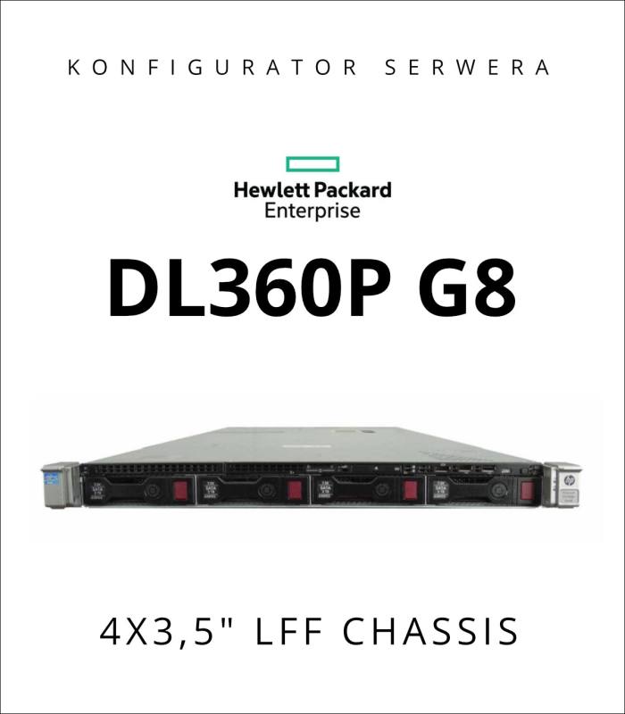 HP PROLIANT DL360P G8 4X3,5" LFF RACK 1U - KONFIGURATOR SERWERA