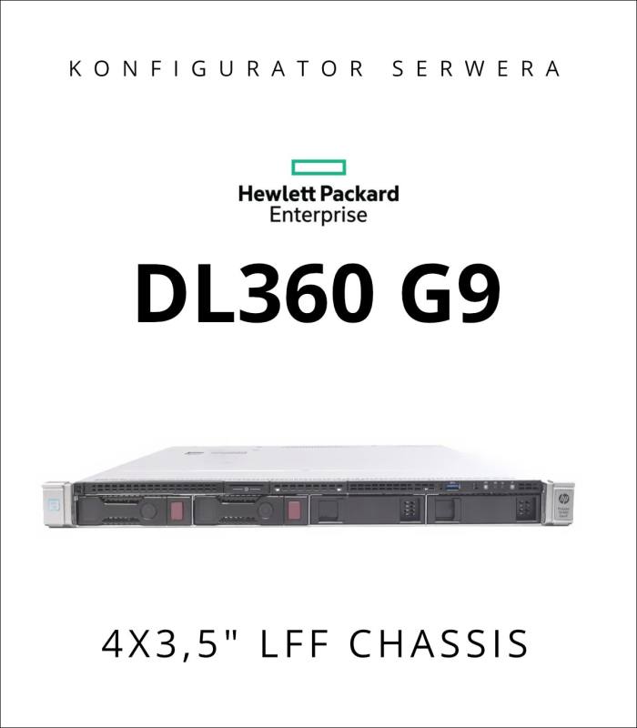 HP PROLIANT DL360 G9 4X3,5" LFF RACK 1U - KONFIGURATOR SERWERA