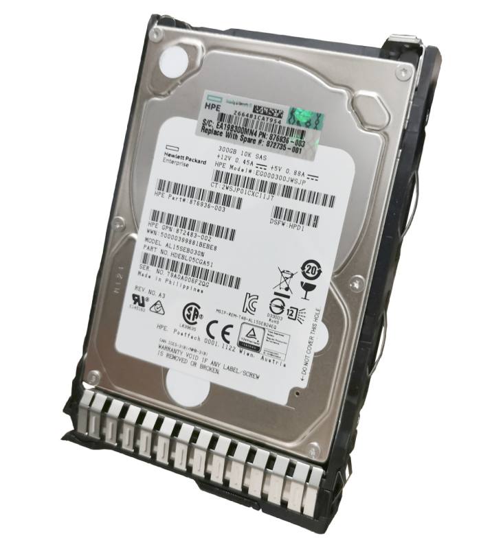 DYSK HP 300GB 2,5" 10K SAS 876936-003 EG000300JWSJP + KIESZEŃ 651687-001