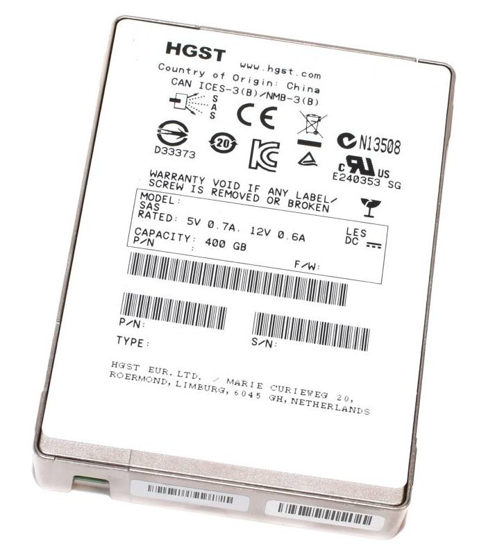 HGST/EMC 400GB 2,5” SSD SAS HUSMM1640ASS200 118000220-01
