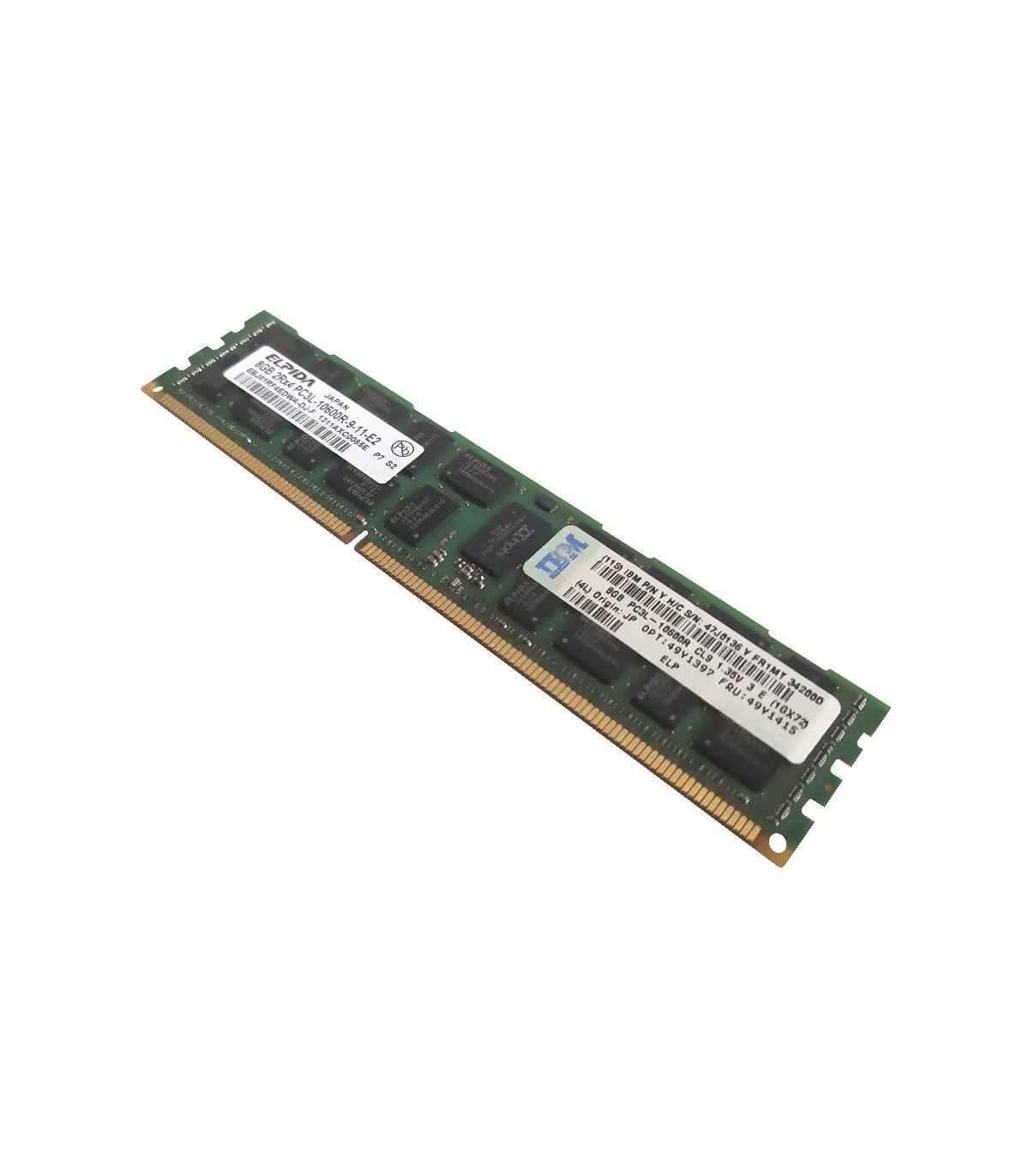 RAM ELPIDA/IBM 8GB 2Rx4 PC3L 10600R 49Y1415 EBJ81RF4EDWA-DJ-F