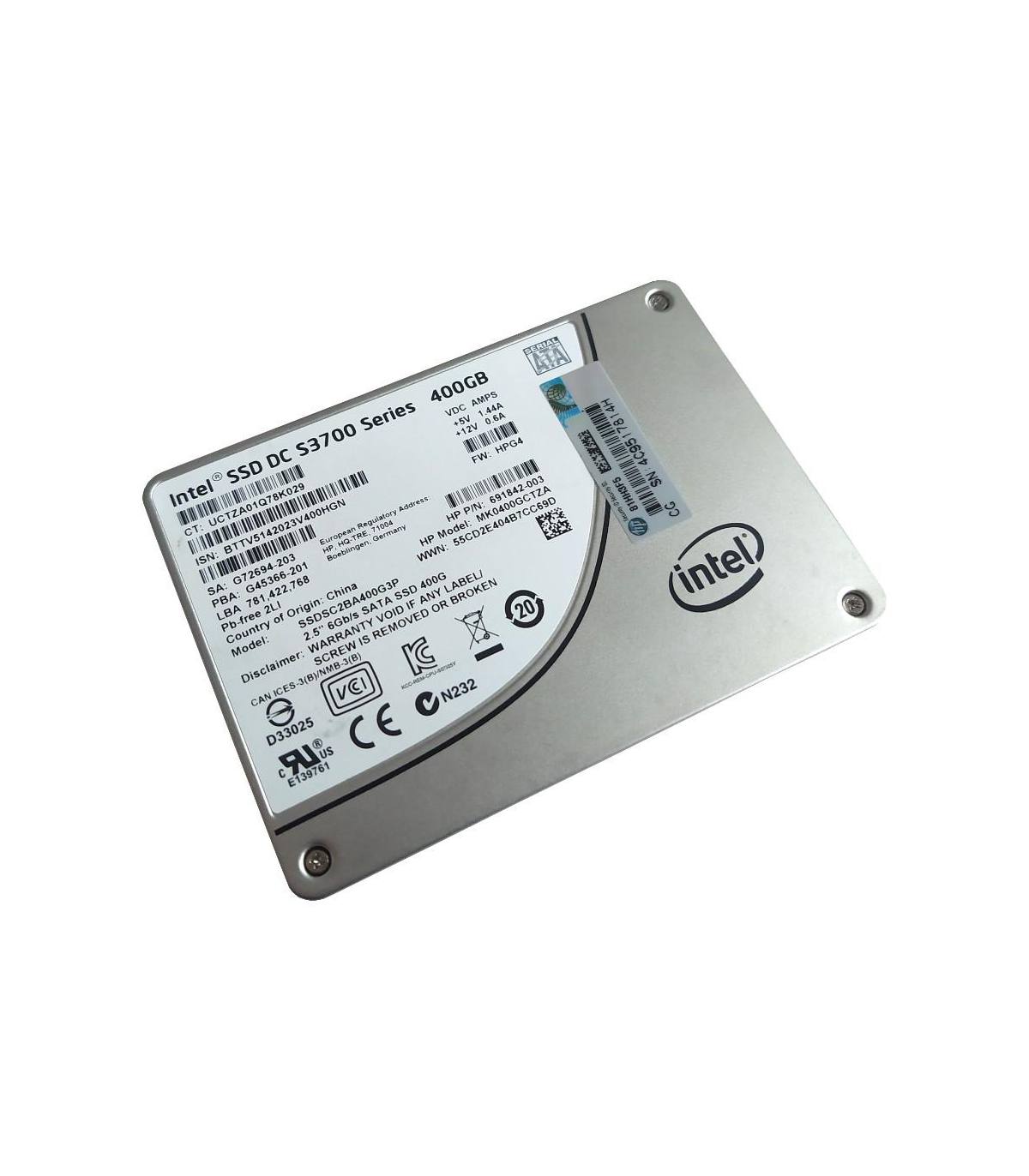 DYSK INTEL/HP 400GB SSD SATA S3700 SERIES 2,5" 6GBPS 691842-003 SSDSC2BA400G3P