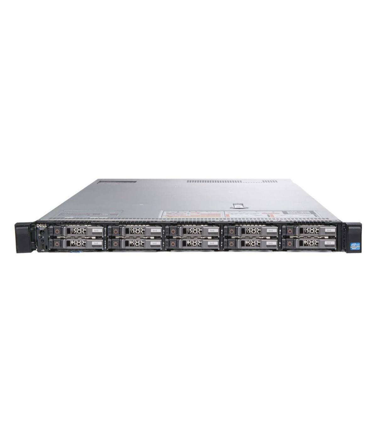 DELL R620 2X10C E5-2680 V2 2.80 GHz 256GB 2X400GB SSD SAS 10X2,5" H710P MINI 2X750W IDRAC7ENT KARTA G8RPD