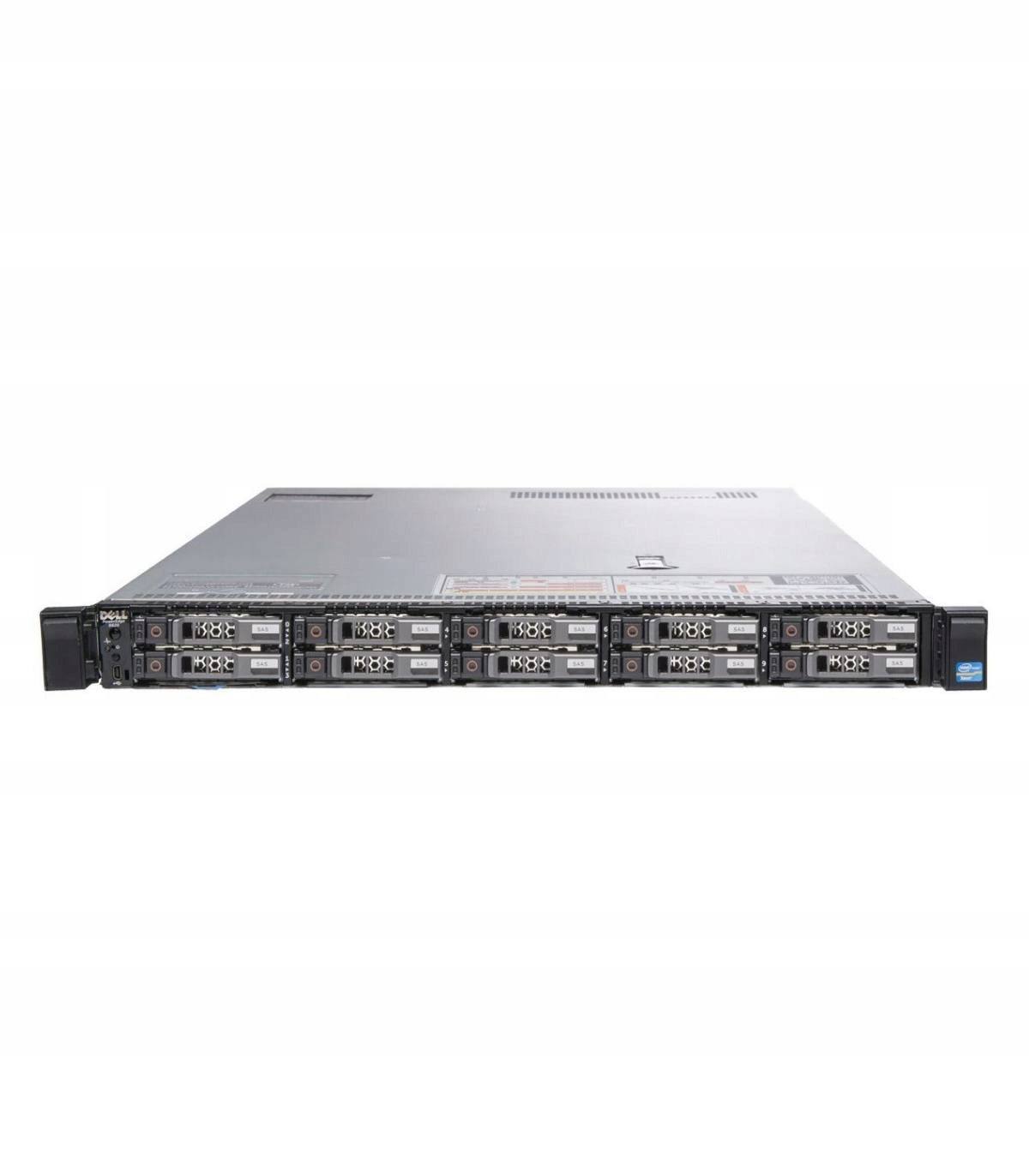 DELL R630 2X8C E5-2630 V3 2.40 GHz 64GB 10X2,5" 2X400GB SSD SAS H730P MINI 2X750W IDRAC8ENT FM487